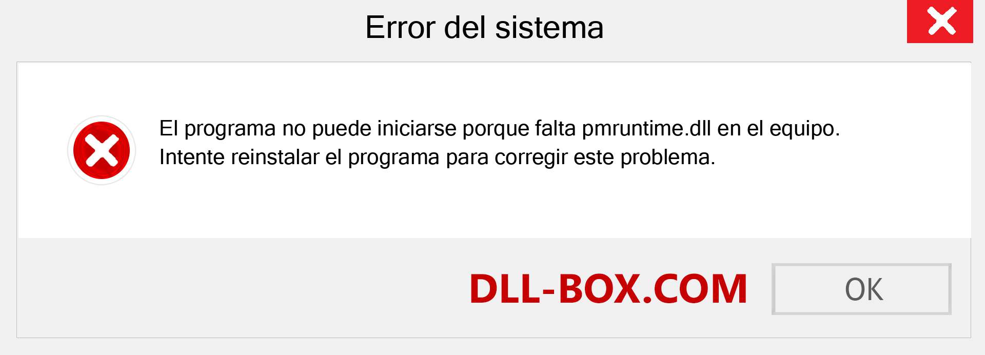 ¿Falta el archivo pmruntime.dll ?. Descargar para Windows 7, 8, 10 - Corregir pmruntime dll Missing Error en Windows, fotos, imágenes