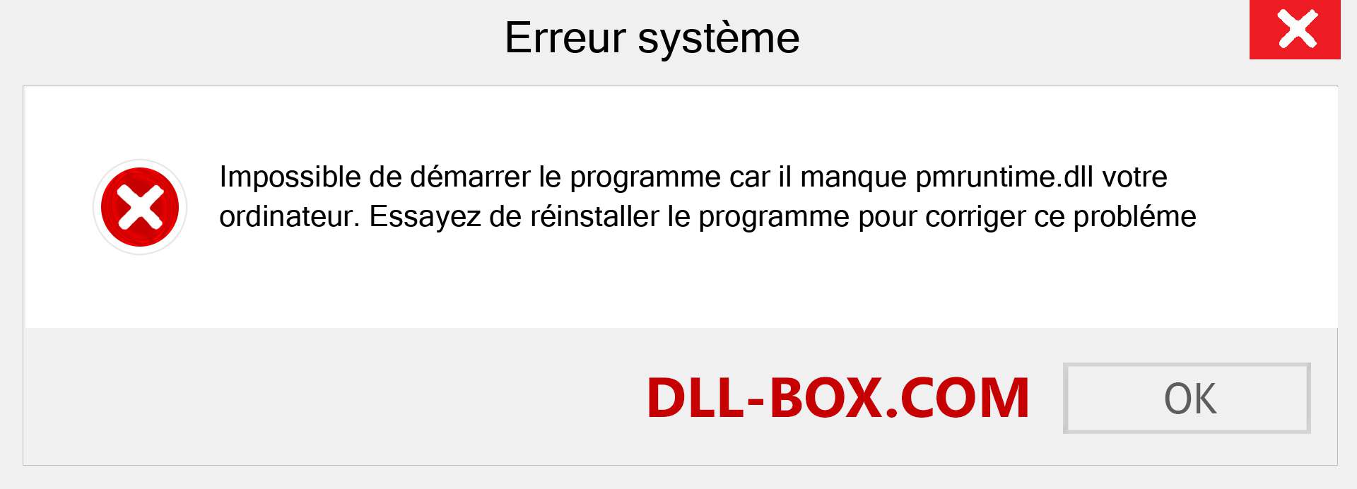 Le fichier pmruntime.dll est manquant ?. Télécharger pour Windows 7, 8, 10 - Correction de l'erreur manquante pmruntime dll sur Windows, photos, images