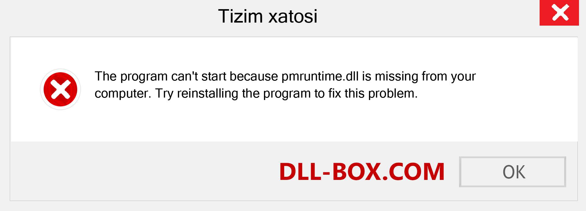 pmruntime.dll fayli yo'qolganmi?. Windows 7, 8, 10 uchun yuklab olish - Windowsda pmruntime dll etishmayotgan xatoni tuzating, rasmlar, rasmlar